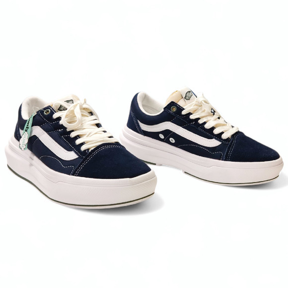 EUC Vans Old Skool Overt CC Pop Color Dress Blues Sneakers Platform Sz. 8M/9.5W - Picture 2 of 10